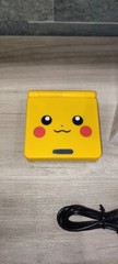 Nintendo Gameboy Advance SP Pikachu Pokémon Reshell *Glass Screen & New Battery*