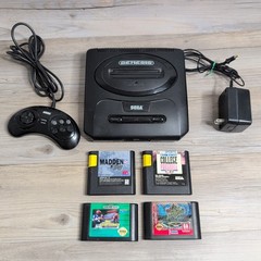 Sega Genesis Bundle Controller Console 4 Games Power Cord MK 1631 Untested PARTS
