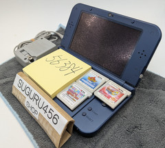 【Excellent5】Nintendo NEW 3DS LL XL Blue Handheld Used Game Console From Japan