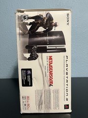 Sony PS3 Backward Compatible 80GB Model CECHE01MG Metal Gear Solid 4 Box No Game