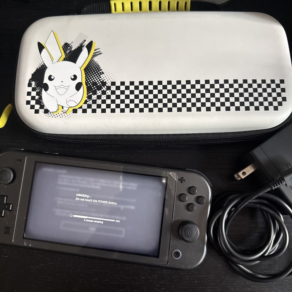 Nintendo Switch Lite Console – Pokemon Dialga & Palkia w case and charger