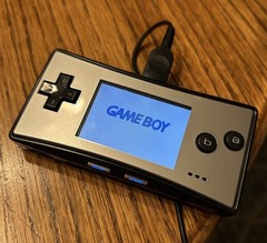 Nintendo Gameboy Micro Handheld Console Silver/Black TESTED Black System DOESNT