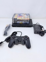 Sony PlayStation 2 Slim Console SCPH-70012 Bundle W/ 4 Games- TESTED & WORKS