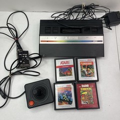 Atari 2600 Console Bundle Console, 1 Joystick Controller, 4 Games lot UNTESTED