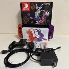 Nintendo Switch Game Console OLED Model Pokemon Scarlet & Violet Edition used