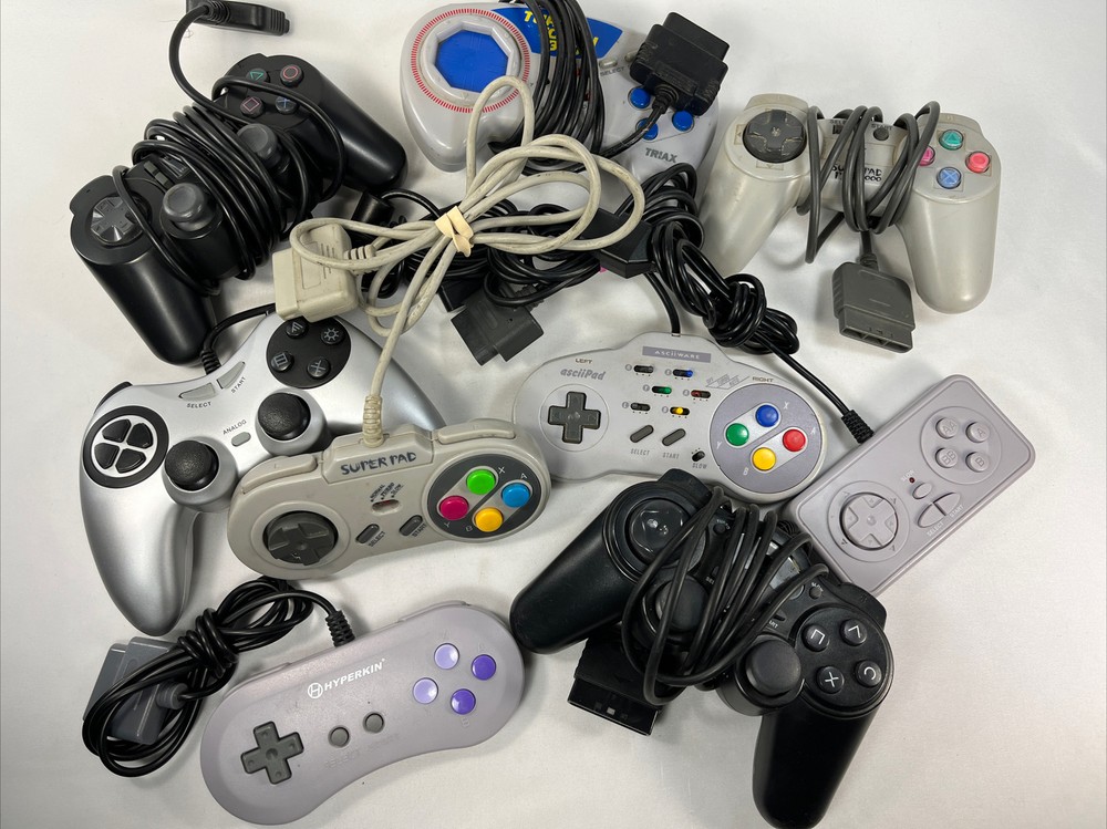Video Game Controller lot 3rd party various systems untested as is parts repair