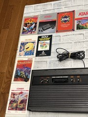 Atari 2600 Vader Black Console Bundle – Cleaned, Tested Working VGC + 12 Games