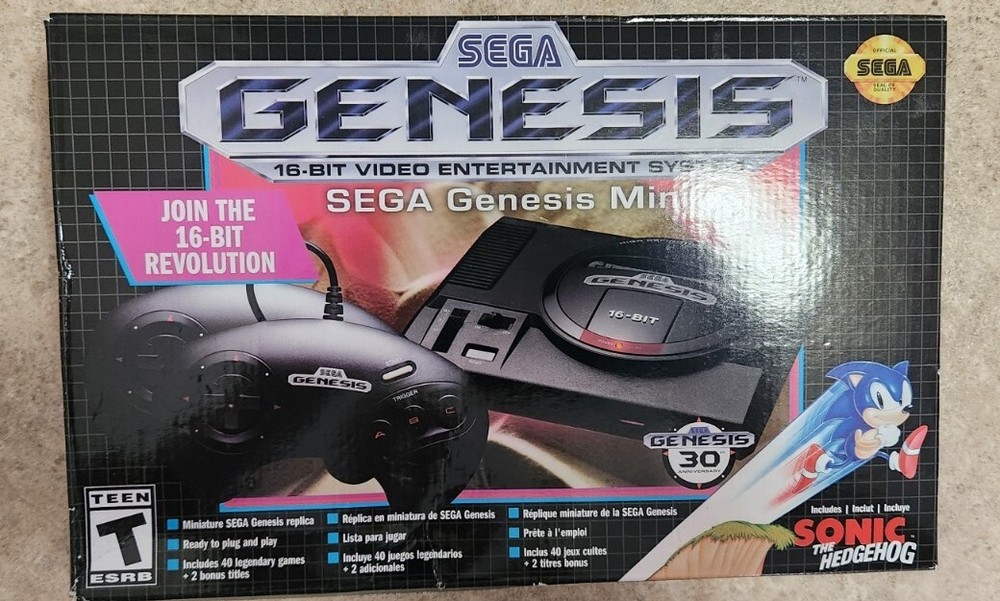 SEGA GENESIS Mini By SEGA Console 40 GAMES 30 Years Anniversary 2019 Edition New