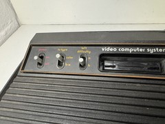 Atari 2600 Console Bundle with Controllers Cables and 12 Games TESTED