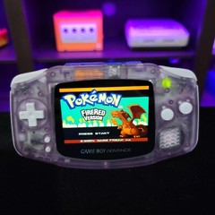 Atomic Purple Game Boy Advance GBA iPS LCD Usb-C 1800 mAh Rechargeable Battery