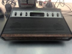 Atari 2600 Black Vader Console With Slik Stick Joysticks And Power/Coax – TESTED
