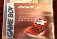 Graded 9.4 Nintendo Game Boy Advance SP Handheld System – Flame Red, LOOK!