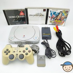 PlayStation Console PS One SCPH-100 Dino Crisis Final Fantasy Tactics PS1 Japan