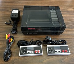 Clear black Nintendo Entertainment System NES Console- pick your bundle