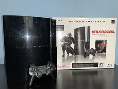 Sony PS3 Backward Compatible 80GB Model CECHE01MG Metal Gear Solid 4 Box No Game