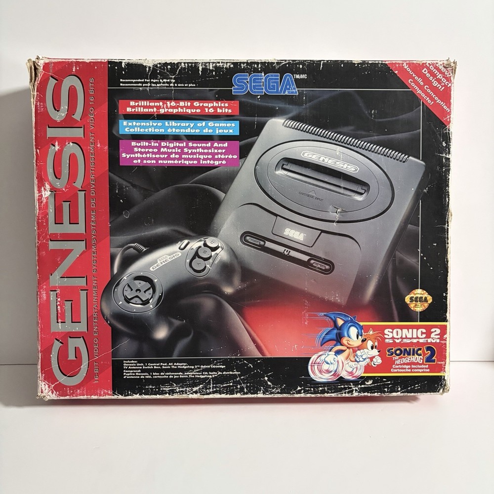 Sega Genesis Sonic 2 System Complete In Box – Judge Dredd Sega Genesis – Tested