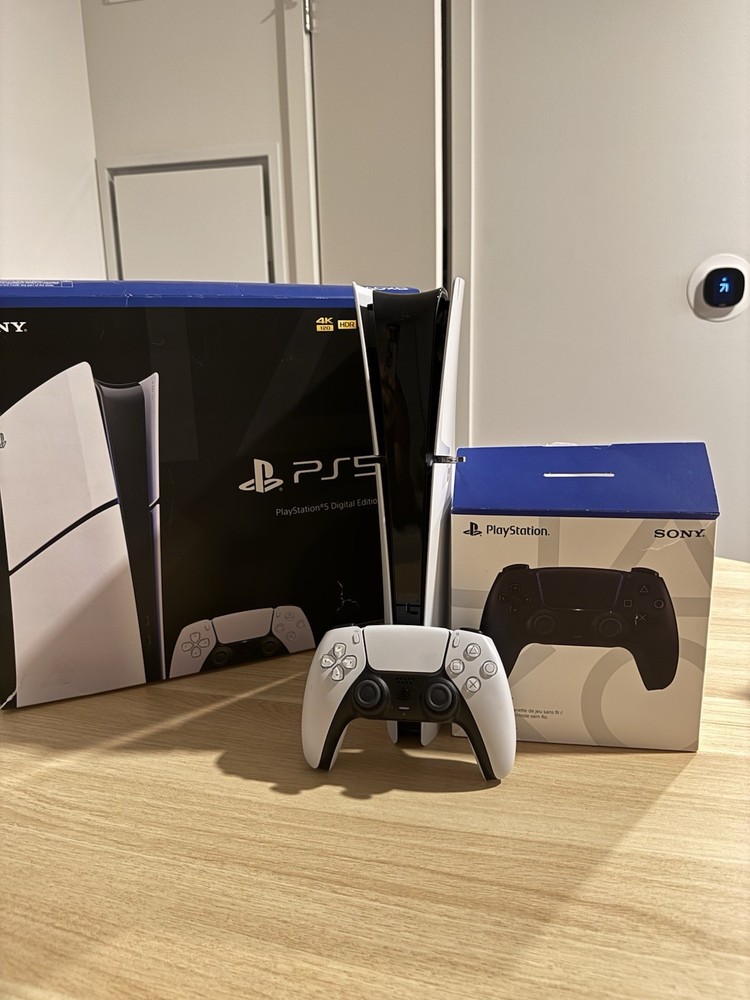 2 Months Use Sony PlayStation 5 Slim Digital Edition Console with 2 Controllers
