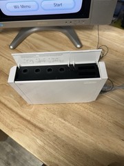 Nintendo Wii Console RVL-001 Accessories 1 Remote Cables White GameCube Ports