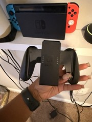 Nintendo Switch Console Black with Blue & Red Joy-Con, Wi-Fi, Internet Browsing