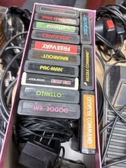 Vintage Atari CX 2600 Darth Vader Console Bundle UNTESTED w/13 Games & 2 Joystic