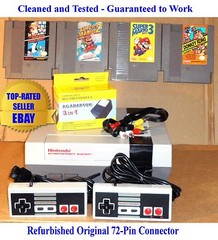 NES Console Bundle + Super Mario Bros 1 2 3 & Donkey Kong – Nintendo -Guaranteed