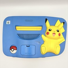 Nintendo 64 Pikachu Edition Blue Yellow Console 2 Controllers Bundle Japan