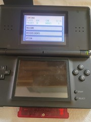 Nintendo DS Lite Cobalt Blue Bundle w/ New Battery Pokemon Ruby Diamond FFIV