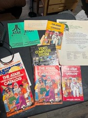 ATARI CX-2600A VIDEO COMPUTER SYSTEM 1980 Original Box With Games SEE PICS WORK