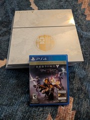 Sony PlayStation 4 Destiny Edition White Gold Console w Controller, Game, Camera