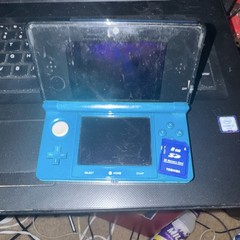 Nintendo 3DS Blue Handheld Console w/2GB SD Card, charging cable – No Stylus