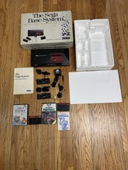 Vtg Sega Master System CIB Box Manual Inserts Console Controllers Games WORKS