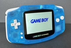 Game Boy Advance GBA IPS V5 Backlit USB-C recharge Glow In The Dark Mod Console