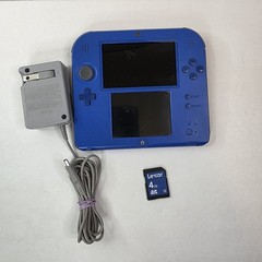 Nintendo 2DS Handheld System Blue With Mariokart 7. Tested And Working. READ!!!!