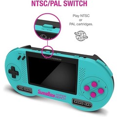 Hyperkin Supaboy Hyper Beach Portable SNES Super Nintendo Console 4.3in NTSC PAL