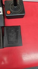 Atari 2600 Black Console w/ 2 Joysticks and 5 games 1 unknown
