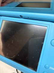 Nintendo DSi Blue Handheld Console (READ). Tested With Stylus, Earbuds Charger