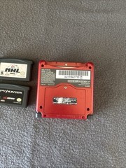 Nintendo Game Boy Advance SP AGS-001 Flame Red Bundle