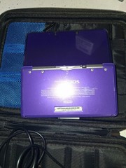 Nintendo 3DS Midnight Purple Portable Gaming Console Tested W/2 Games Case