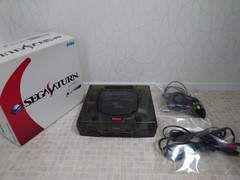 Sega Saturn SS Clear Skeleton Black Limited console Tested Working s2296M