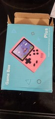 Game Box Plus- Hand Held Game System Red With Controller/ New
