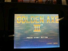 Sega Nomad Console. With Box (no inserts). A/C adaptor. Battery holder missing..