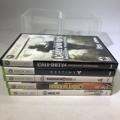 Xbox 360 S Slim 4GB Console Bundle Controller Lot Of 5 Games #ML25