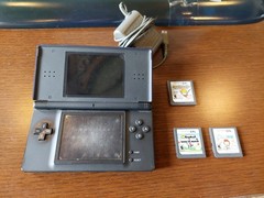 Nintendo DS Lite Blue Tested Working Console Charger Stylus Included 3 games inc