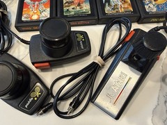 Atari 7800 ProSystem 1986 Console Bundle Controller AS IS Parts READ!!