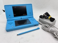 Nintendo DSi Blue Handheld Console (READ). Tested With Stylus, Earbuds Charger