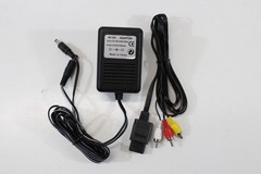 Super Nintendo Transparent Crystal Clear Console SNES SFC Convert AV AC Adapter