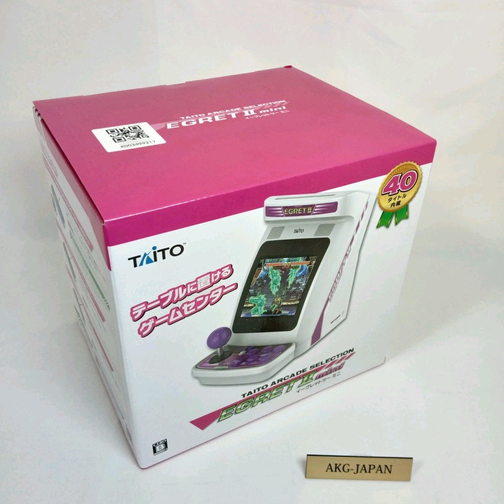 Taito EGRET II MINI Console Tabletop Arcade Cabinet Built-in 40 Games NEW JPN