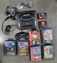Sega Genesis 2 Console Bundle Model MK-1631 8 Games Double Dragon Sonic NBA Jam