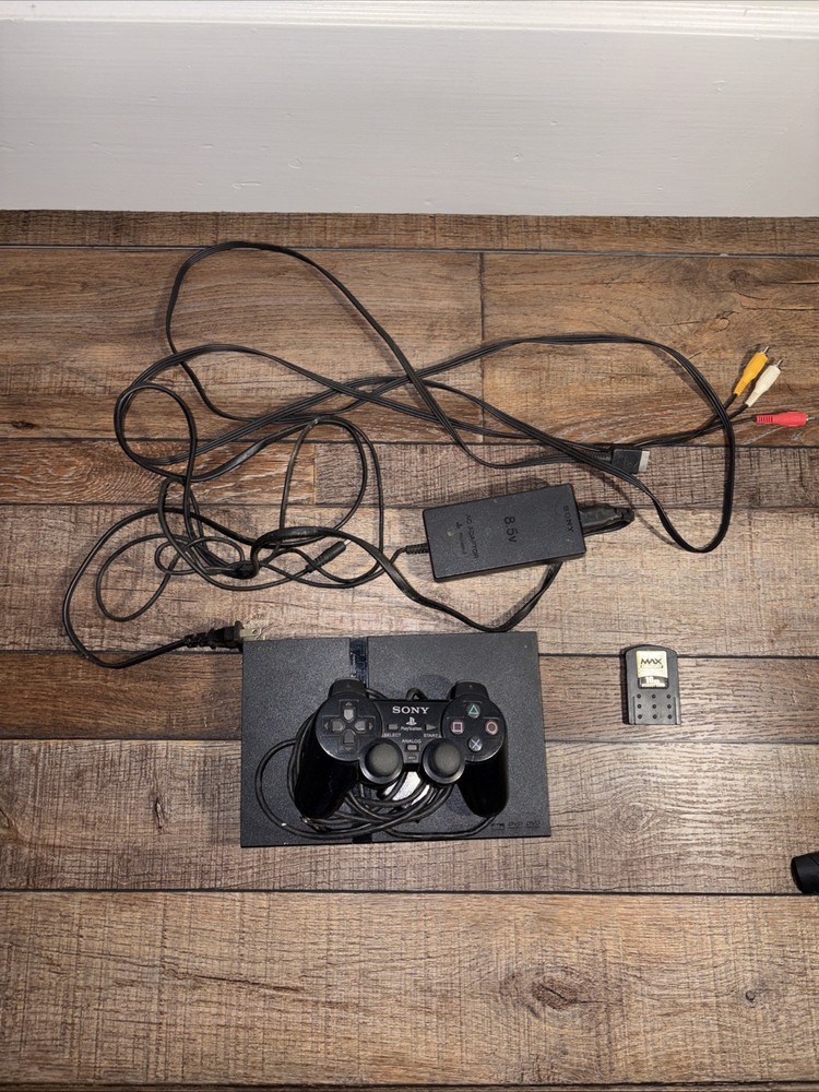 PS2 Slim Memory Card, Controller, Ac Adaptor, video Cables Doesn’t Read Disks