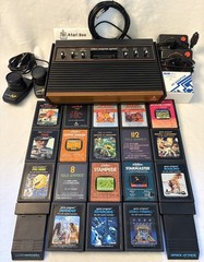 TESTED Atari 2600 Full Bundle: Sixer Console, 20 Games, 4 Controllers – Video
